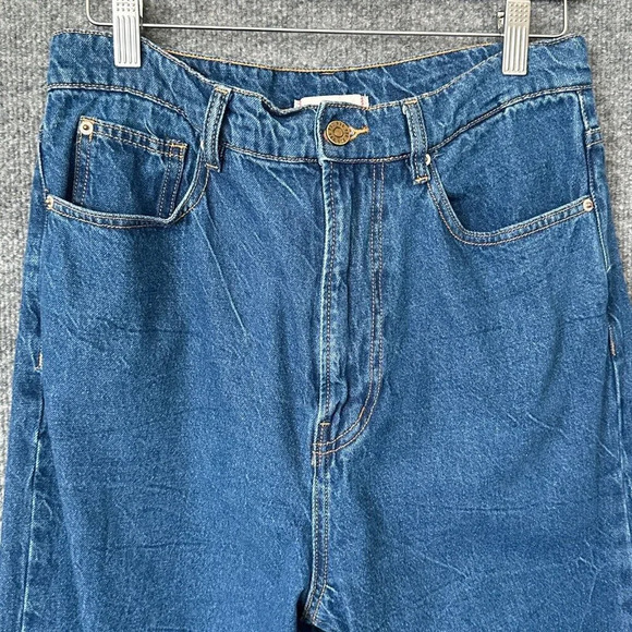 BDG Jeans Womens 28 Crinkle Blue Wash High Rise Loose Straight Leg Casual Denim - Picture 4 of 16